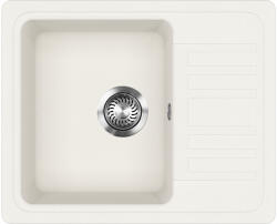Evido HOME 45 S Compact gránit mosogató, 575 x 460 mm, fehér (442207) - trikolor