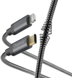 Hama Metal 1, 5 M Antracit Lightning kábel (201552)