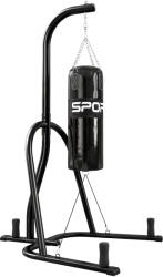 SPORTNOW Sac de Box cu Suport Autoportant pentru Adulți, Sac 20 kg, Structură Oțel, 141x123x220 cm, Negru | Aosom Romania (A91-500V00BK) Sac de box