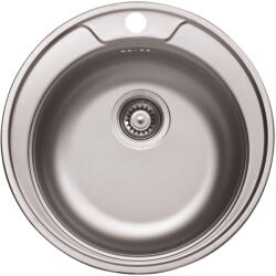 Livinox RONDO 145 natúr rozsdamentes acél mosogató, 480 mm, dobozos (EC-145KD) - olmo