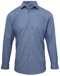 Premier Férfi Cross Dye Roll Sleeve ing PR217, indigókék farmer, S méret (pr217id-s)