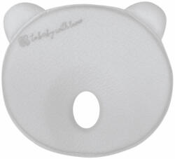 KikkaBoo párna - laposfejűség elleni memóriahabos ergonomikus Airknit maci szürke - perfectlife