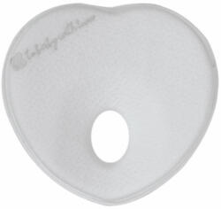 KikkaBoo párna - laposfejűség elleni memóriahabos ergonomikus Airknit szív szürke - perfectlife
