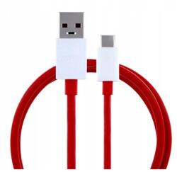 OnePlus Adatkábel (USB - Type-C gyorstöltő törésgátló 95cm) PIROS 2435313 (2435313)