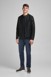 Jack & Jones Jack & Jones, Műbőr dzseki rövid gallérral, Fekete, XL (12182461-BLACK-XL)