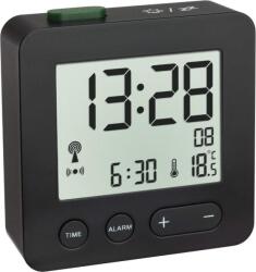 TFA Ceas de perete digital TFA Dostmann 60.2545. 01, negru, cu afisaj temperatura si snooze (55327157)
