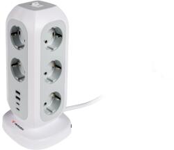 Verbatim Tornada de Priza Verbatim EUPT-01, 15-in-1, 11 Priza Euro, 2 USB-C, 2 USB-A, 3600W (48045116)