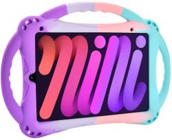 TopEsct Husa de protectie TopEsct pentru iPad Mini 6, roz si turcoaz, silicon rezistent (21776190)