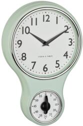 TFA Ceas de perete analogic TFA Dostmann 60.3073. 20, design retro, timer 60 min, mint-verde (9247616)