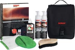 SONAX Set de ingrijire pentru piele SONAX PREMIUM CLASS, 3x250 ml, 2x curatator, crema, accesorii (48284763)