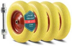 VOUNOT Roda pentru carucior VOUNOT 4.804. 00-8, Pannensicher, Galben, 210 kg (92992750)