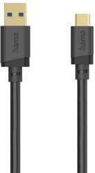 Hama USB 3.2 Gen 1 Type C Töltő/adat Fekete 75cm 00202005 (00202005)