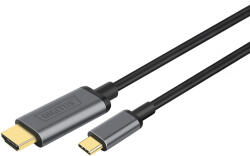 ASSMANN Cablu adaptor video DIGITUS DA-70821 USB C - HDMI A, 1, 8 m, gri