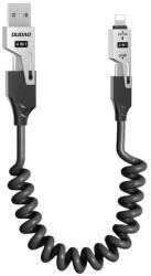 Dudao Cablu de date DUDAO L20 PRO 4-în-1 Type-C/USB - Type-C/Lightning, 150 cm, NEGRU (GP-193587)