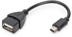 ASSMANN AK-300310-002-S Adaptor OTG 2.0 mini USB-B - USB-A (femelă)