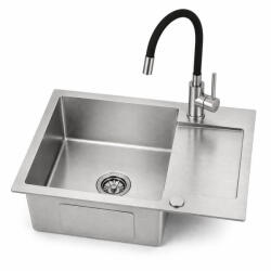 Ruvetti Look chiuvetă din oțel cu baterie 60x48 cm oţel LP_LOOK120-5200-BS-S (LPLOOK1205200BSS) Chiuveta