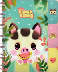 Gorjuss Notes cu separatoare si spira Bangoberry Piggy Porcusorul, 200 pagini (GR128702)