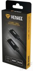 YENKEE YCU C02 BK USB C-C 2.0, 0, 2m Kábel (35055948) (35055948)