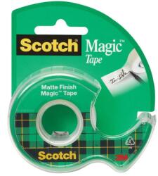 3M 3M-Scotch Dispenser cu banda adeziva transparent mata, invizibila la copiere, 19mm x 7.5m, 3M - SCOTCH Magic (3M-UU005551005)