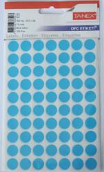 Tanex Etichete autoadezive rotunde, D13 mm, 350 buc/set, TANEX, albastru (TX-OFC-129-BL)
