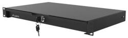 Lanberg 19" fiók, 1U/483x270 mm, 30 kg maximum terhelhetőség: , fekete AK-2002-B (AK-2002-B)