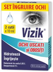 Zdrovit Vizik picaturi pentru ochi uscati si obositi, 2*10 ml, Zdrovit