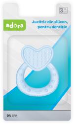 ADORA Jucarie din silicon pentru dentitie, inima bleu, 1 bucata, Adora