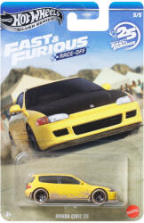Mattel Hot Wheels: Halálos iramban Honda Civic EG sárga kisautó 1/64 - Mattel (HNR88/JKX19)