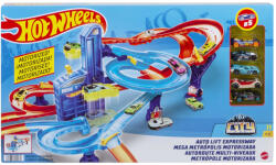 Mattel Hot Wheels: Szuper Szerpentin pályaszett 5db kisautóval - Mattel (HGH42)