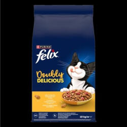 FELIX Doubly Delicious csirke és pulyka keverékével, céklával száraz macskaeledel 10kg macskaeledel