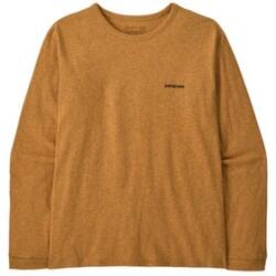 Patagonia Long-Sleeved P-6 Logo Women Tricou cu mânecă lungă Dried Mango L
