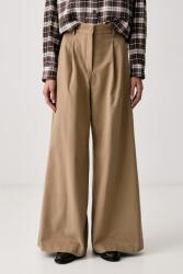 Weekend Max Mara pantaloni wide leg pentru femei din bumbac WKDEDITTO 9BY2-SPDZ7F_80X (2625136082600)