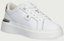 Tommy Hilfiger sneakers pentru femei din piele TH PLATFORM CHIC SNEAKER 9BY2-OBDZIP_00X