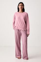 Tommy Hilfiger pijama din două piese pentru femei din bumbac 9BY2-BIDYPB_30X (UW0UW06600)
