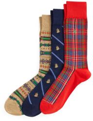 Ralph Lauren șosete pentru bărbați cu bumbac pachet de 3 9BY2-LGMZST_80X (449P22348)