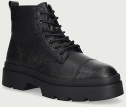 Calvin Klein ghete de drumeție pentru bărbați din piele LUGGED MID LACE UP TC TU LTH 9BY2-OBMZGU_99X