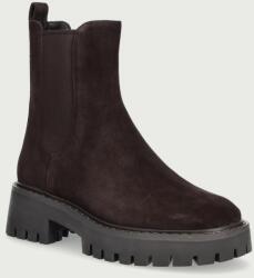 MICHAEL Michael Kors ghete scurte pentru femei din piele întoarsă Asher Flat Bootie 9BY2-OBDW6Y_89X
