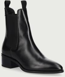 Gant ghete scurte cu toc pentru femei din piele St Broomly 9BY2-OBDZUL_99X
