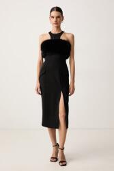 KARL LAGERFELD rochie halter cu lână 9BY2-SUDYRG_99X (B4W13007)