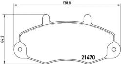 BREMBO fékbetét készlet, tárcsafék P24 049