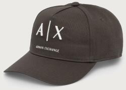 Armani Exchange baseball sapka férfi pamut - zöld Univerzális méret