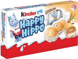 Kinder Happy Hippo ropogós ostya tejes és kakaós töltelékkel - 103, 5g