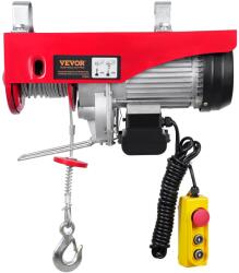 Vevor Elektromos kötélcsörlő, teherbírás 998 kg, 1600 W, 220 V, lökethossz 1219 cm