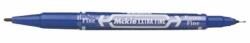 Zebra Marker permanent, 0, 5/1, 0 mm, față-verso, ZEBRA "Mckie Extra Fine", albastru