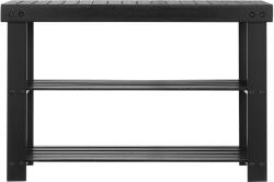 VEVOR Pad cipőtartóval, 3 polcos bambusz, teherbírás 120 kg, méretei: 703 × 288 × 451 mm