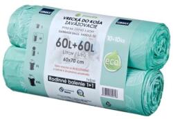 Lumax Saci de gunoi 60l 60 x 70cm 2 x 10 buc cu mânere
