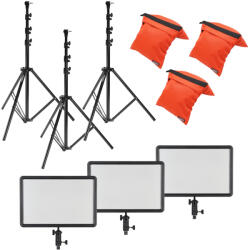 Godox LEDP260C Tripla Fotó Stúdió Fény Szett - 3200-5600K (LEDP260C-Tri-Kit)