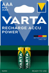 VARTA 800mAh HR03/2BP 56703 NiMh mikro akkumulátor AAA újratölthető elem (Varta-Power-HR03-2-800)