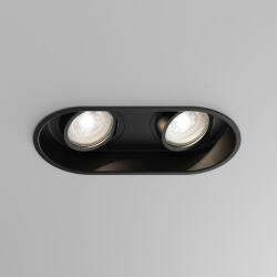 ASTRO LIGHTING Minima Round Twin Adj fekete mennyezetbe építhető lámpa (AST-1249029) GU10 2 izzós IP20 (1249029)