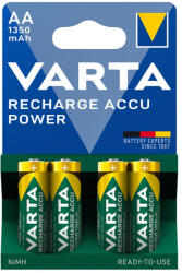 VARTA 1350mAh HR6/4BP 56746 NiMh ceruza akkumulátor AA újratölthető elem (Varta-Power-HR6-4-1350)